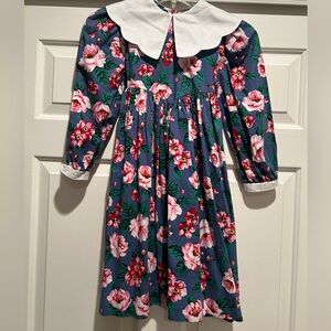 Girl size 6 cotton dress with back tie